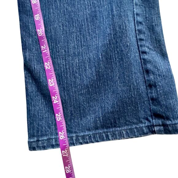 Talbots Petites Boot Jeans Women's Sz 6P Blue Preppy Mid Rise Western Country - Picture 9 of 13